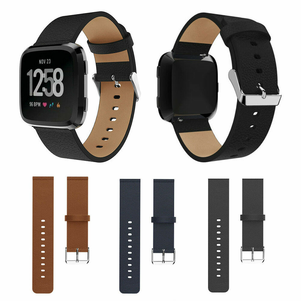 Leather wristband Wrist Strap Watch Band Bracelet For Fitbit Versa