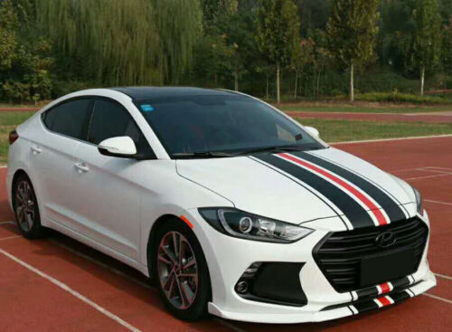 Car Decal Racing Rally stripe for CERATO K2 Vinyl Hood Rear Sport Sticker ZC1392 - Foto 5 di 6