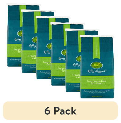 (6 pack) Kitty Diggin's Fragrance-Free Cat Litter, 7 Lbs