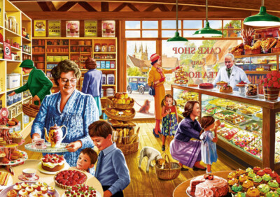 Puzzle In der Konditorei, 1000 Teile, Kuchen, Torten, Backen, Laden, Bluebird