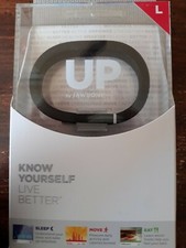 JAWBONE UP BLACK FITNESS ACTIVITY TRACKER WRISTBAND L - New in Box 