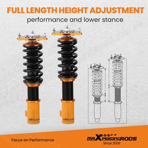 Regolabile Altezza Ammortizzatori for Subaru Legacy 2000-04 BE Sedan Coilovers - Imagen 5 de 12