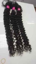 12AA 30 30 30INCHES RAW BRAZILIAN VIRGIN HUMAN HAIR DEEP WAVES NATURAL 1B 300g