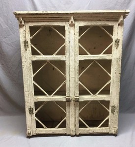 Large 31 X37 Antique Wood Medicine Cabinet Old Shabby Country Cupboard 187 20e Ebay