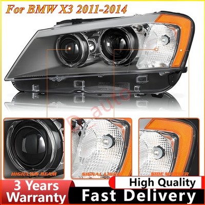 Fits For BMW X3 2011-2014 NEW LH/Driver Side XENON Headlight Assembly W/O AFS