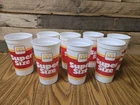 Vintage 1988 Super Size McDonald’s Coca Cola Plastic Cup Lot of 8 Made in USA