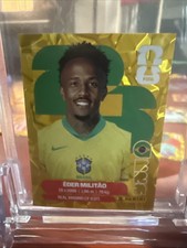 2026 Panini FIFA World Cup Stickers - Eder Militao Gold Crumple #BRA 5 Brazil