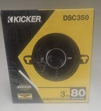 Pair Kicker 43DSC3504 DSC350 80 Watt 3.5" 3 1/2" 2-Way Car Stereo Speakers DS350
