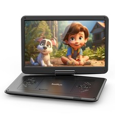 Boifun 17.5" Portable TV/DVD Player Combo 15.6" Large HD Swivel Screen