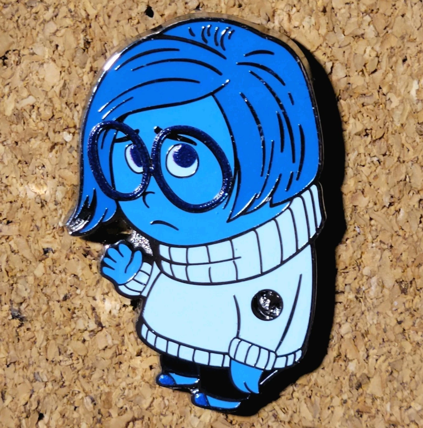2025 Disney Parks WDW Hidden Disney Pin Sadness Blue Series Hidden Mickey Pin