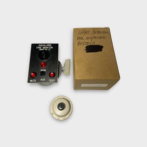 Aqualarm 20070 Fire Monitor w/204A Fire Detector - Used - Free Shipping