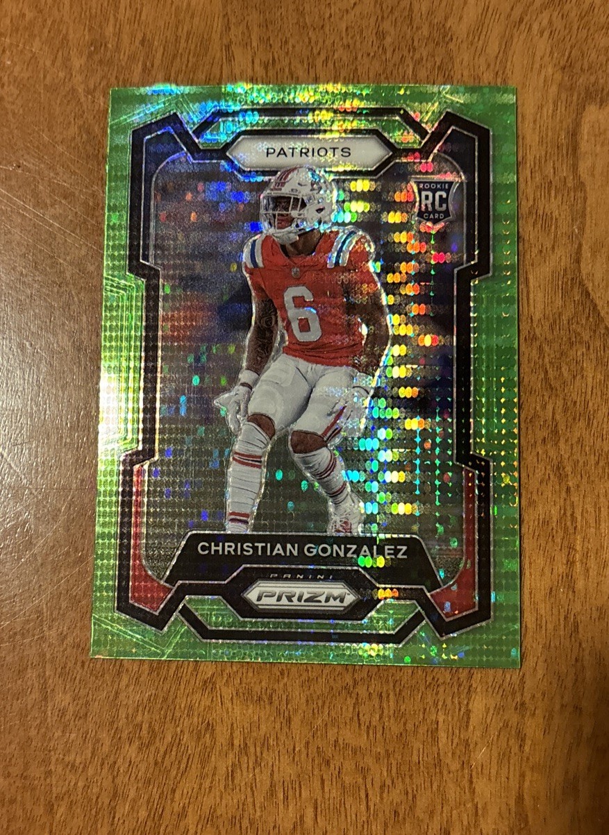 Christian Gonzalez Panini Prizm #369 Neon Green Pulsar