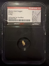 Mexicana - Pepita de Oro Sinaloa .69 Gramos Sin Bóveda por Caja Bóveda - “Mano de Dios”