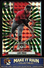 Luis Frias 2022 Panini Mosaic Green Swirl Mosaic #202 #/12 Diamondbacks Rookie