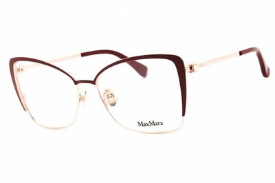 MAX MARA MM5130 066 Eyeglasses Shiny Red Frame 56mm