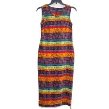 A Sag Harbor Women's Maxi Dress Beachy Cocktail Party Colorful Vintage Y2k SZ 8
