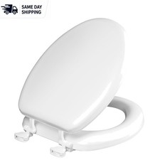Durable Cushioned Elongated Toilet Seat: Perfect for Seniors  Easy Installation