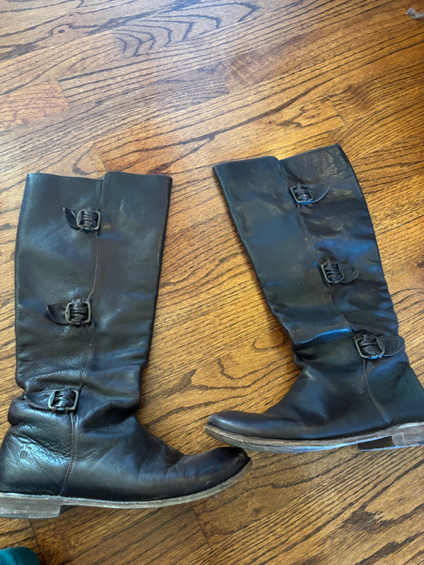 FRYE BROWN LEATHER BOOTS SZ 6.5