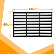 Grillrost Gasgrill 42-60cm Gusseisen Picknick Gitterrost Rechteckig Gussrost