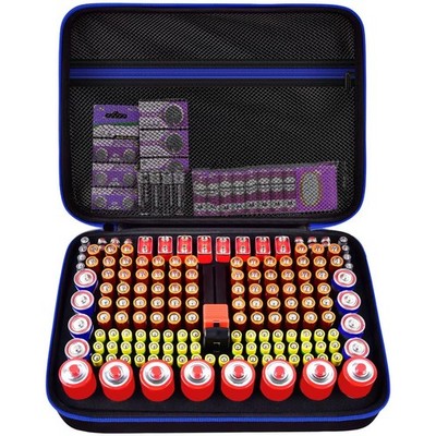 Casmilee Batterie-Organizer & Aufbewahrungskoffer mit Tester für 162+ Batterien