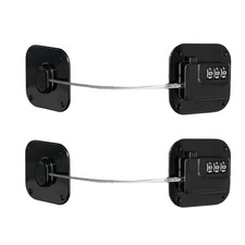 2 Pack Heavy Duty Combination Fridge Lock - Child/Baby Proofing Lock for Cabinet