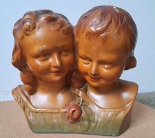 Büste Art Deco Arnova Belgien  Antik  Mädchenkopf Keramik 20er Jahre