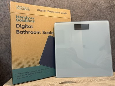 Digital Bathroom Scale 330 lb / 150 kg LCD Display Black New