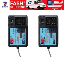 2PCS Authentic Flysky FS-GR3E 3CH 2.4G AFHDS Receiver GT3B/GT3C for RC Car Boat