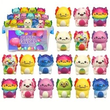 12/24pcs Assorted Cute Squeeze Toys Mini Stress Relief Party Gift Goodie Bag