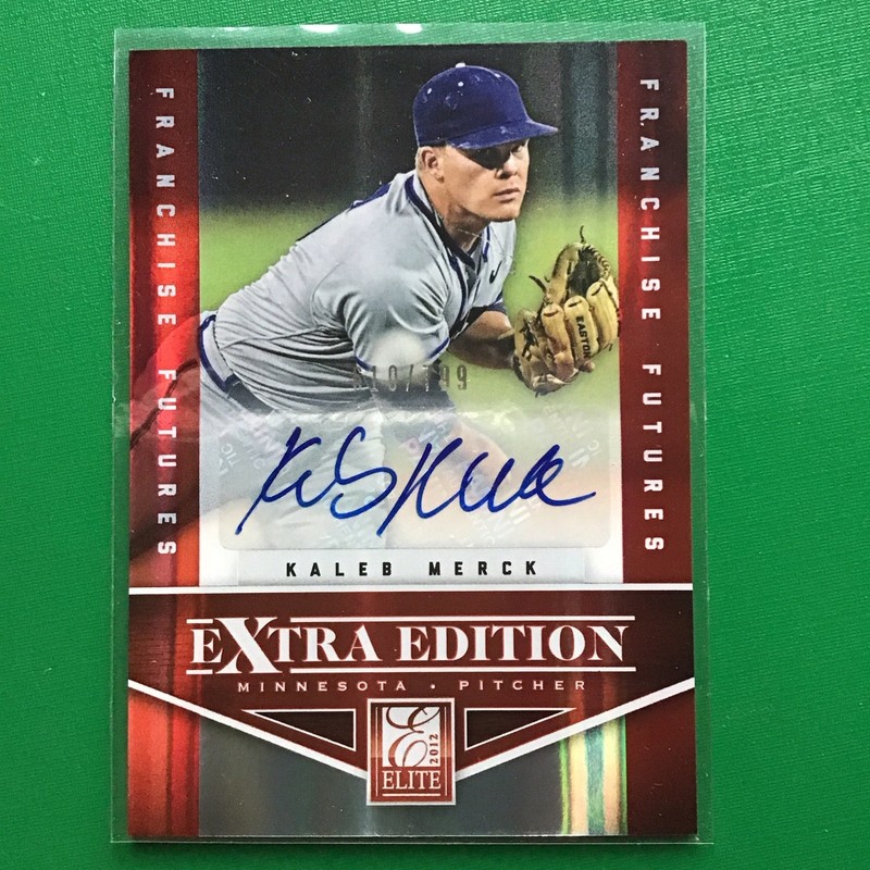 Kaleb Merck 2012 Elite Extra Edition franchise futures auto 610/799 twins