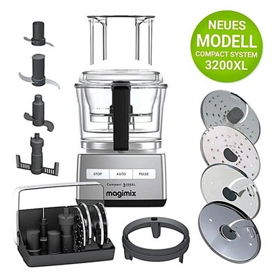 NEU Magimix Compact C.S. 3200 XL  Küchenmaschine chrome matt  30 Jahre Garantie