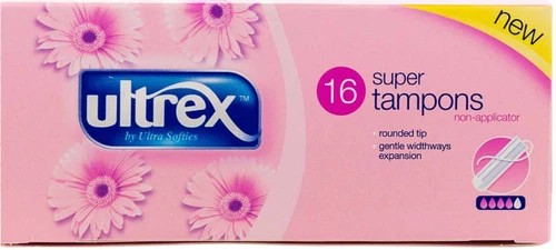 Ultrex Super Non-applicator Tampons -16pk