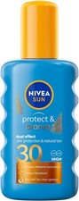 NIVEA SUN Protect & Bronze Sun Spray SPF30 200ml Bronzing Tanning Lotion 44.15 per litre