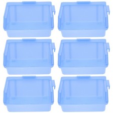 6 Pcs Screw Box Boxes for Shelves Plastic Parts Bins Stackable Storage