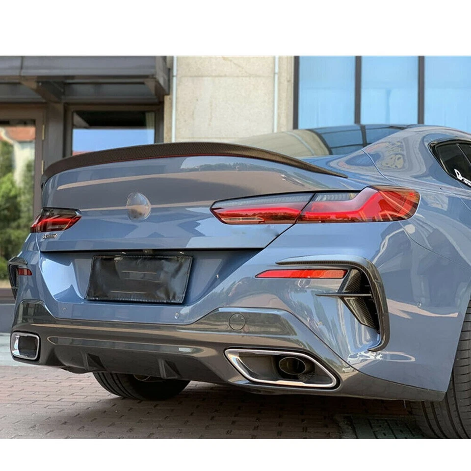 Para BMW 8 Series G16 840i 850i F93 M8 2019UP porta-malas traseiro de carbono seco asa spoiler - Imagem 2 de 4