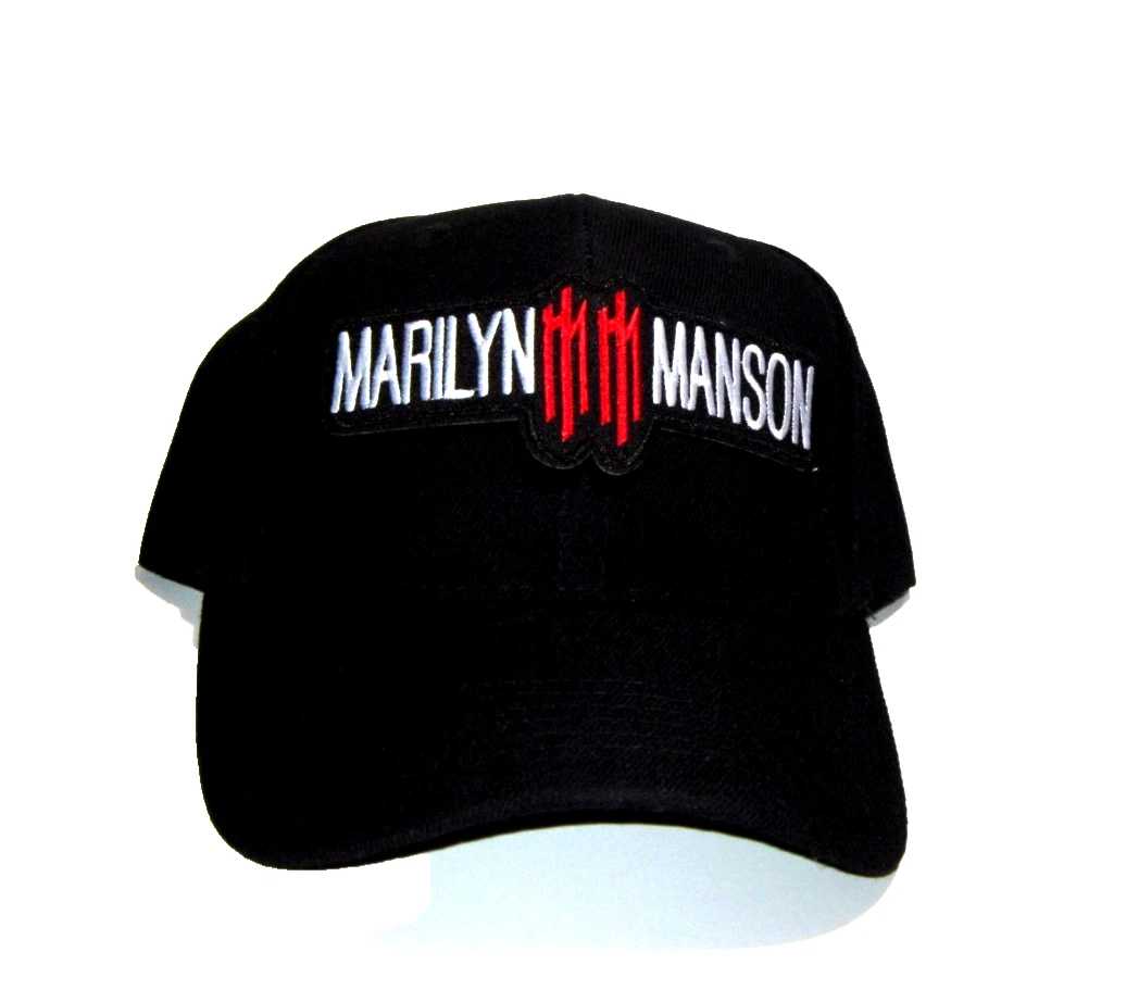 MARILYN MANSON Music Band Logo Patch Adjustable Baseball Hat