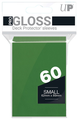 60 Ultra Pro Gloss Green Deck Protector Small Gaming Card Sleeves Yugioh tcg ccg
