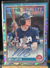2024 Panini Stars and Stripes Crystals #d 18/25 Nick Loftin #ASM-NL Auto Royals