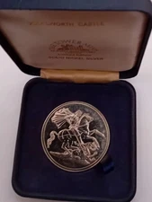 Vintage Kenilworth Castle Limited Edition Solid Nickel Silver Medal 1970's.