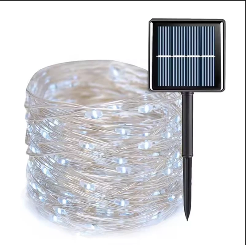 200/100 LED Solar Fairy Lights Christmas Power String Garden Outdoor Party Lamp - Image 4 of 4