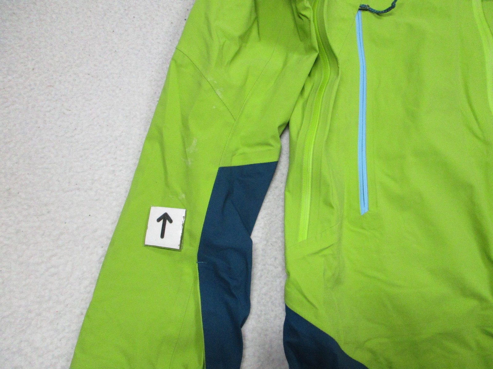Trew Gear Jacket Womens Small Green Blue Touring Line Waterproof Hooded Ski