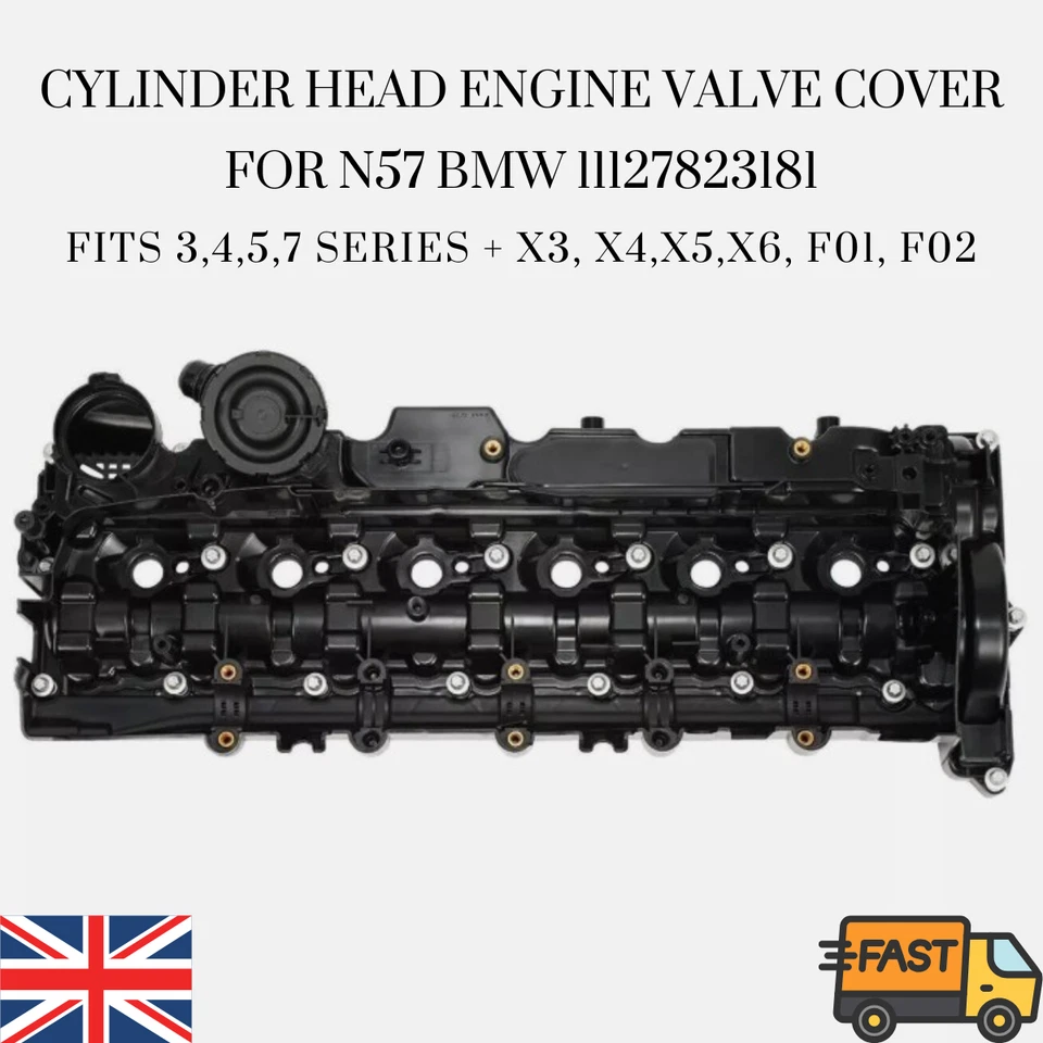 CYLINDER HEAD ROCKER CAMSHAFT COVER FOR BMW X3 X4 X5 X6 F25 F26 F15 F16 E70 NEW - Image 2 of 4