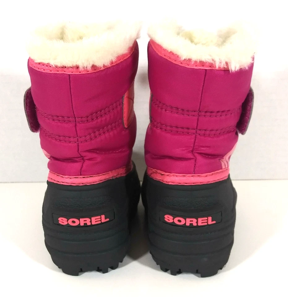 Botas de Nieve Sorel Snow Commander Niños Niñas Talla 5 Rosa NUEVAS sin Caja ¡MIRA!! Foto 4 de 4