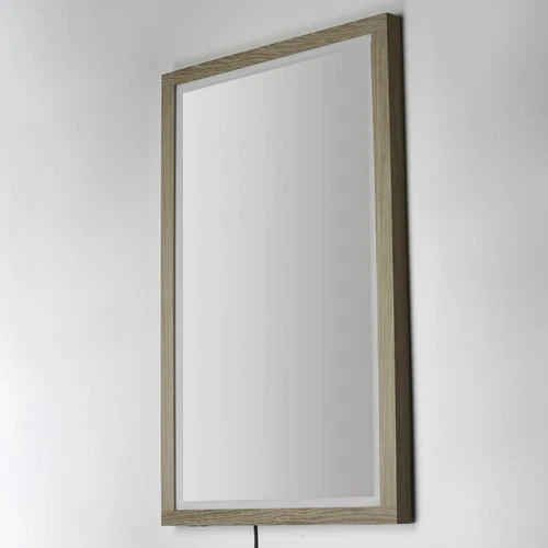 ET2 Contemporary Lighting E42054-OK Sawyer 48 X 32 inch Oak LED Wall Mirror - Picture 3 of 4