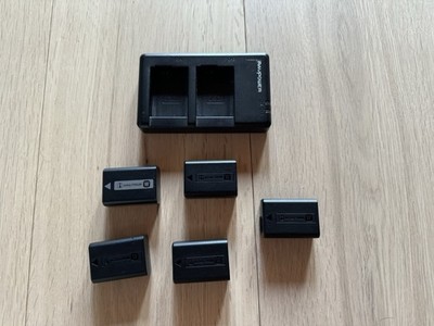 5x Original Sony NP-FW50 Akkus + RAVPower Ladegerät für Sony Alpha a7s a7r 