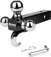 4 Way Trailer Hitch With Tri Ball Mount And Tow Hook For 2 Inch Receiver 1-78 4 Way Trailer Hitch With Tri Ball Mount And Tow Hook For 2 Inch Receiver 1-78
