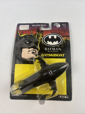 VINTAGE NIP SEALED Ertl 1991 Batman Returns Batskiboat Die-Cast Metal