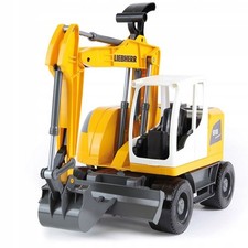 Excavator 360 Rotation, Moving Arm, Metal Axles - Ages 3+