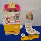 Vintage 1993 Barbie McDonald’s Playset Drive Thru Menu Table Menu Mini Food
