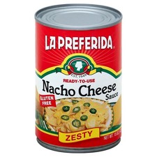 La Preferida Shelf Stable pourable Zesty Nacho Cheese Sauce, 15 oz Can